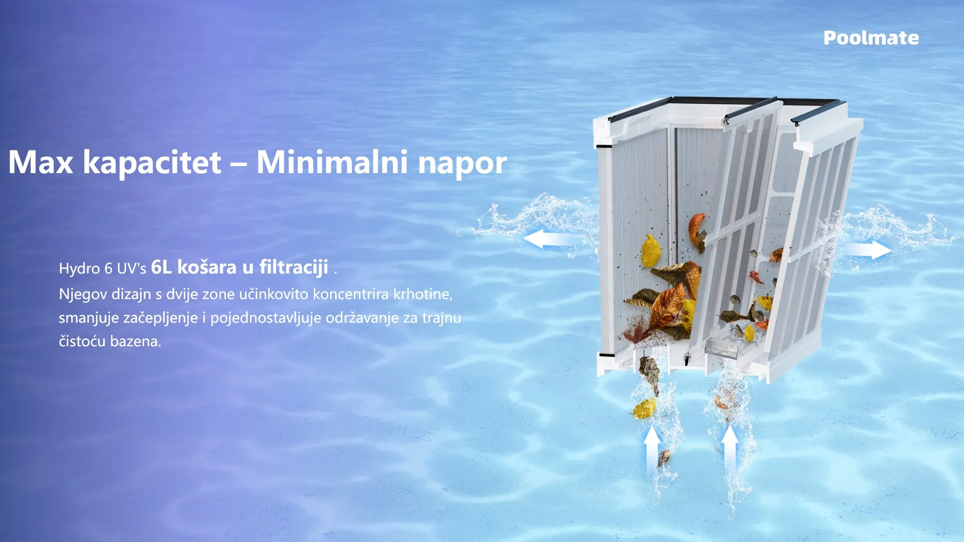 robotski čistač bazena hydro 6 uv - slika 15
