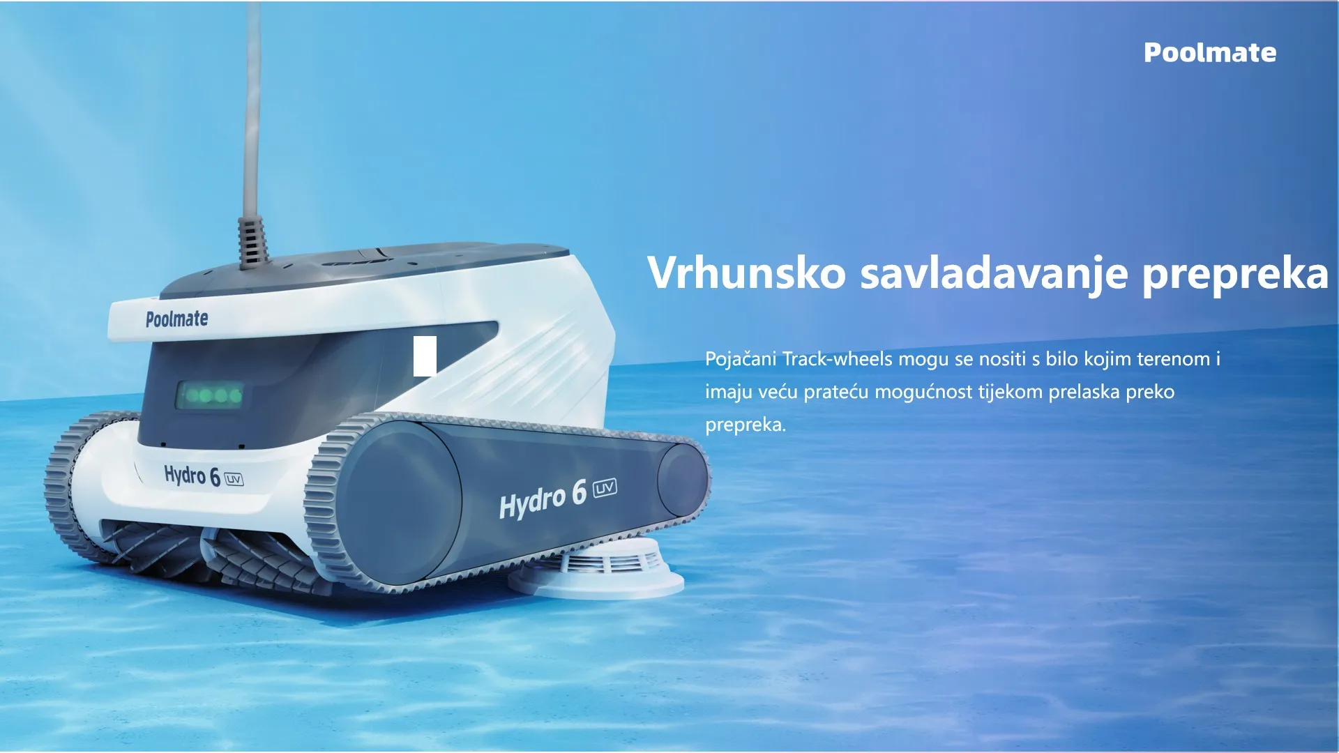 robotski čistač bazena hydro 6 uv - slika 9