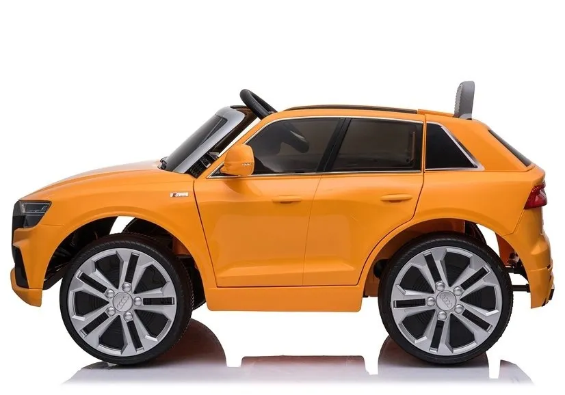licencirani auto na akumulator audi q8 – žuti/lakirani - slika 3