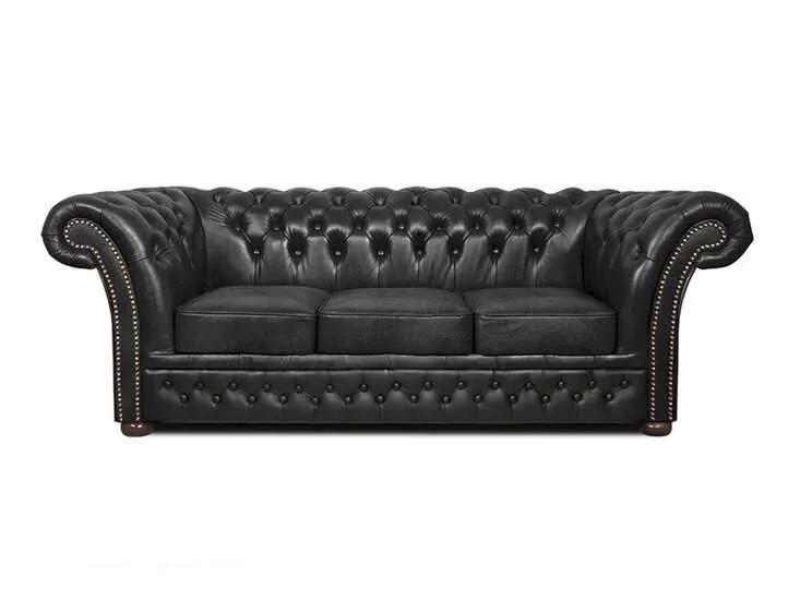 Chesterfield Trosjed Winfield Basic Luxe Leather | 3-sjedišta - Ježdovec, Zagreb