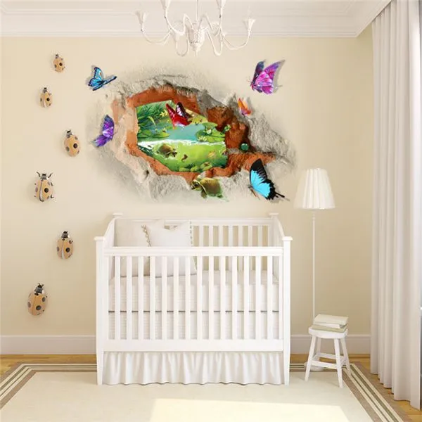 3d wall sticker ples leptira dimenzije 70x50 cm - slika 4