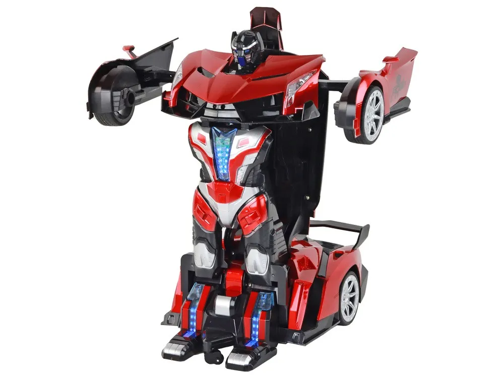 auto na daljinsko upravljanje robot transformation r/c 1:10- crveni - slika 2