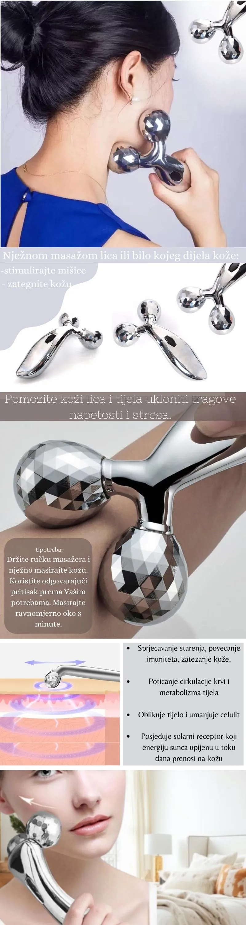 3D Masažer za Lice i Tijelo - Zagreb
