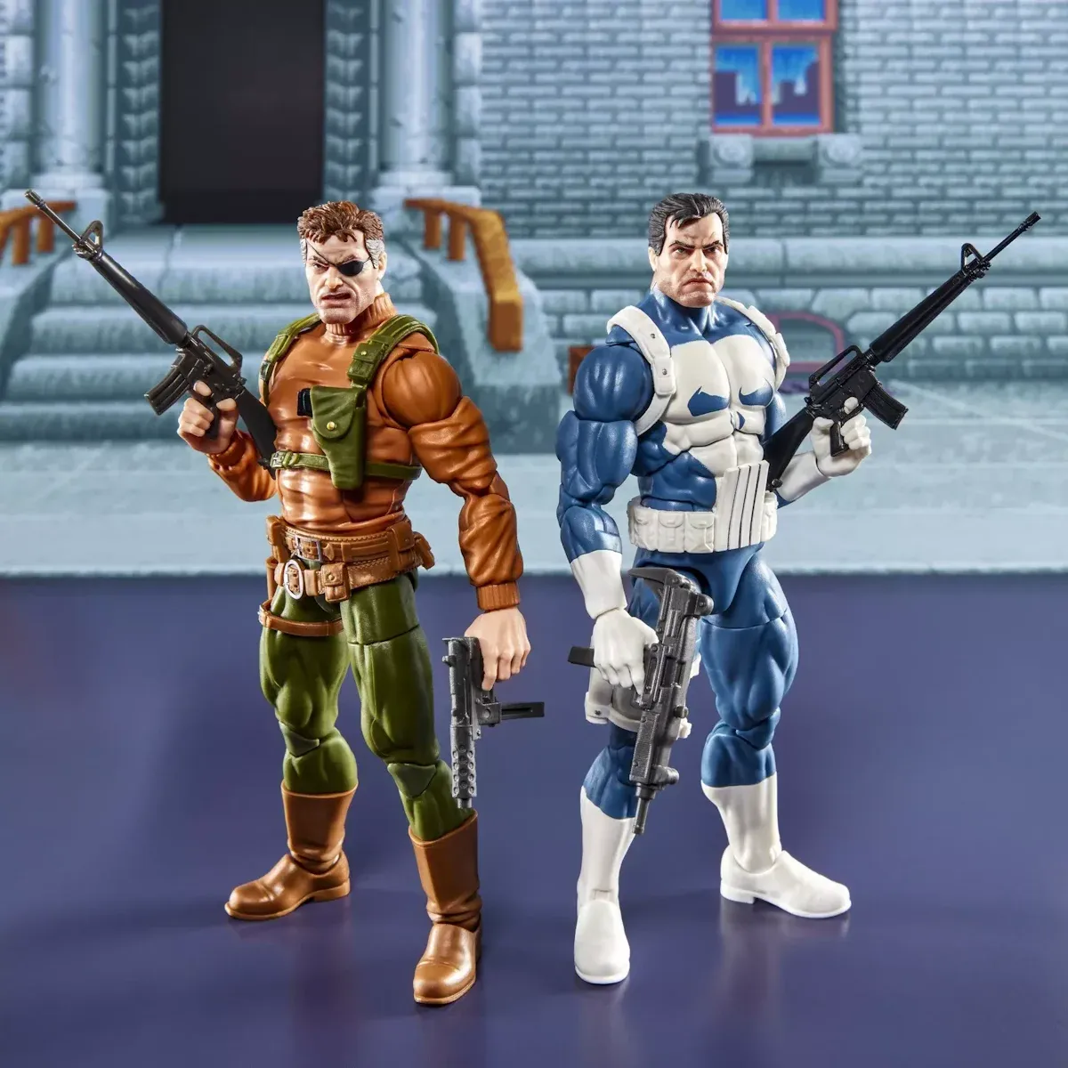 marvel legends series: punisher and nick fury figure, 15cm - slika 8