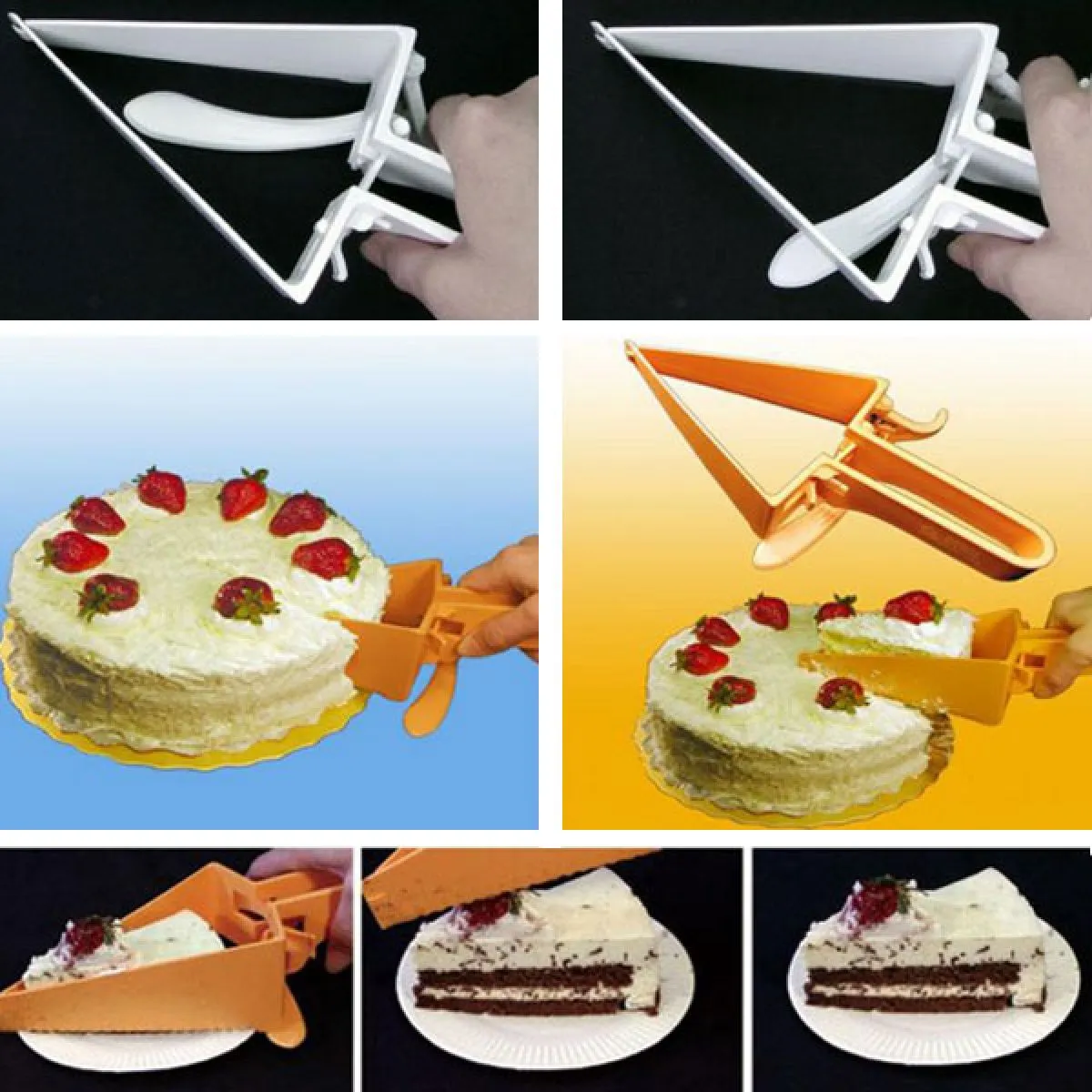 cake slicer plastični rezač - slika 2