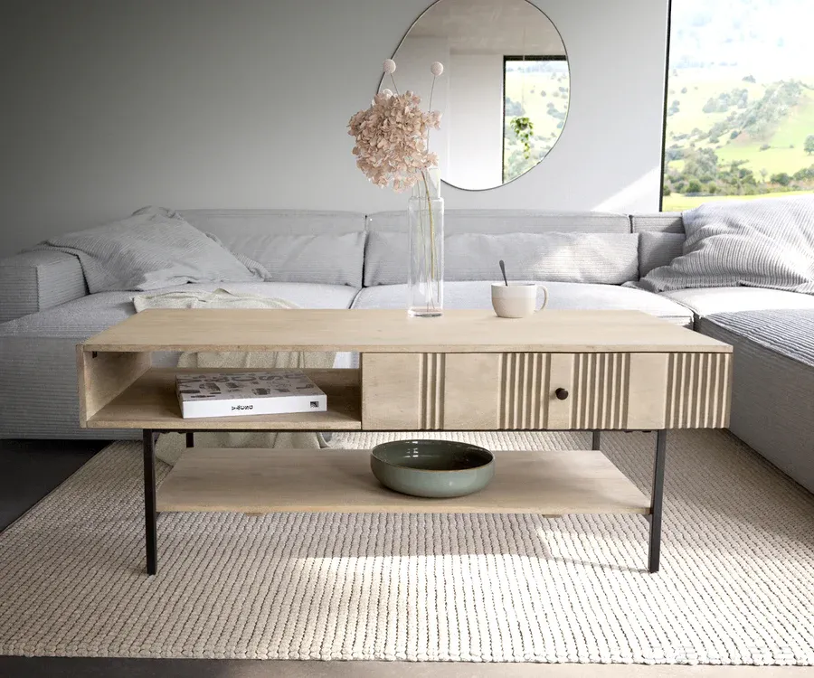 klub stolić nereos 130x60x51cm, materijal: mango - slika 2