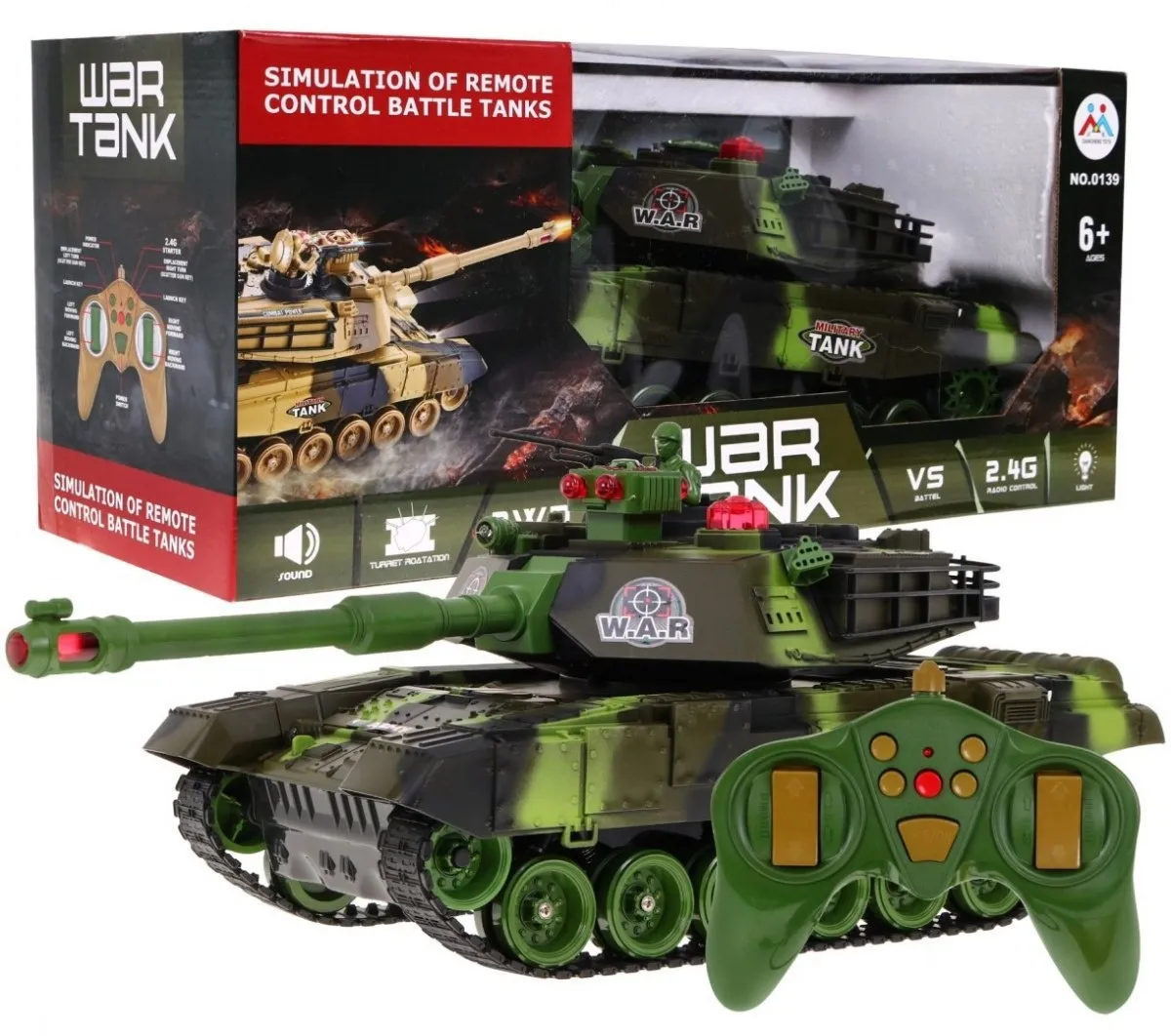 2/4ghz green r c tank - slika 5