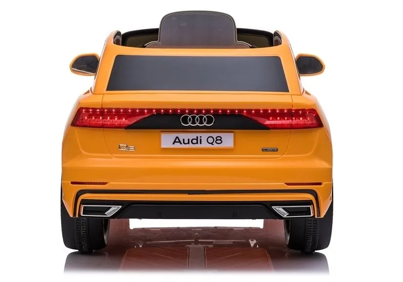 licencirani auto na akumulator audi q8 – žuti/lakirani - slika 6