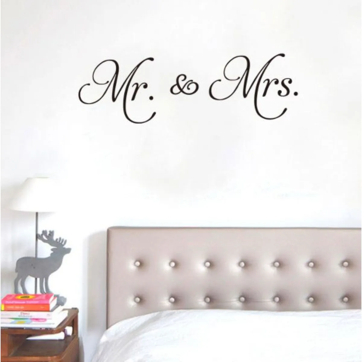 zidna naljepnica mr and mrs 90x30cm - slika 2