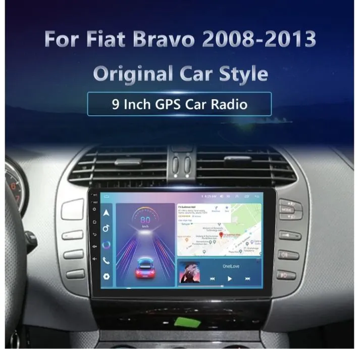 fiat bravo 2007-2014 original android multimedija navigacija radio kam - slika 6