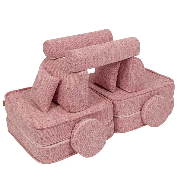 srednja modularna sofa za djecu - tangle bubblegum pink - slika 2