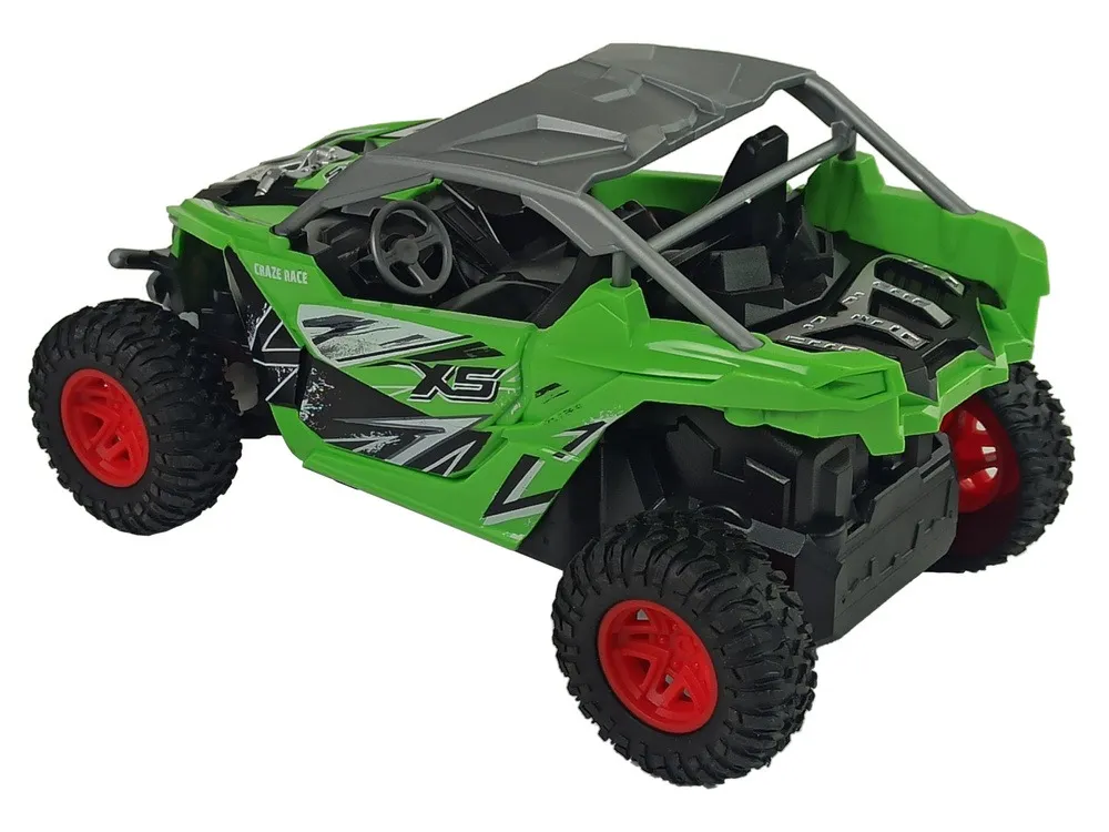 cross country remote controlled terrain car 27 mhz green - slika 5