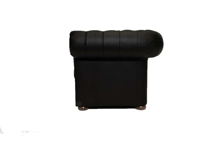 chesterfield dvosjed first class leather | 2-sjedišta | matt black - slika 2