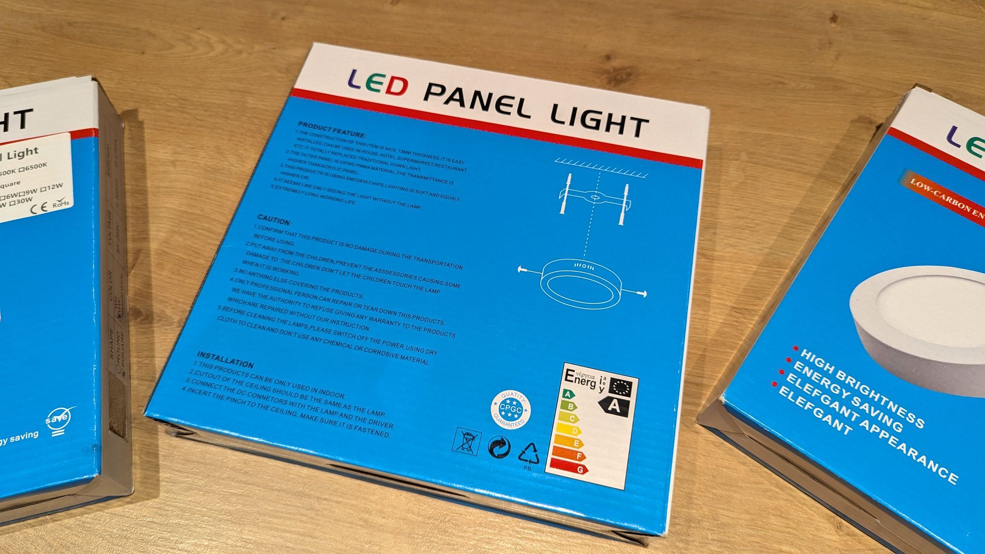 nadgradni kvadratni led paneli 25w 3000k (novo) - 3 komada - slika 3