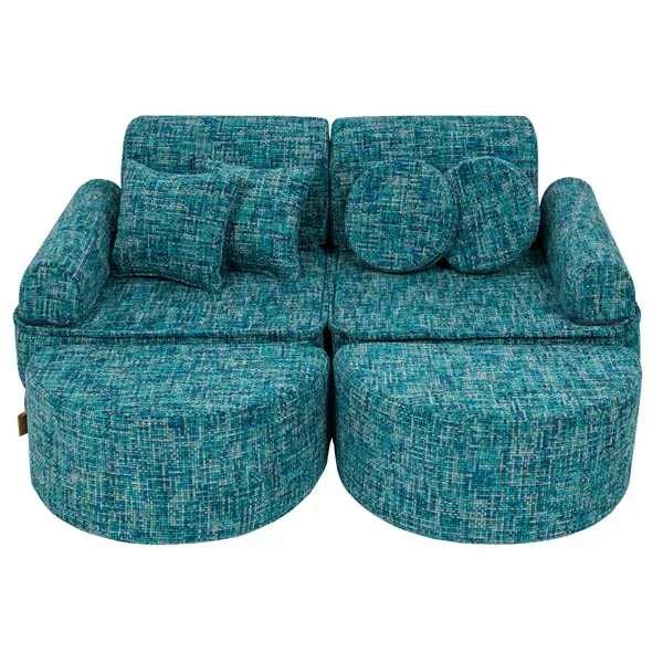 Srednja modularna sofa za djecu - Tangle Lagoon Blue Plus - Zagreb