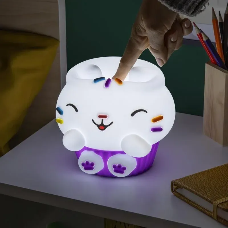 paladone gabby´s dollhouse cakey cat squishyglo silicone light - slika 4