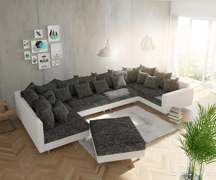 Kutna garnitura Clovis XL 400x200cm, Materijal: Strukturirana tkanina - Čakovec, Čakovec-zapad