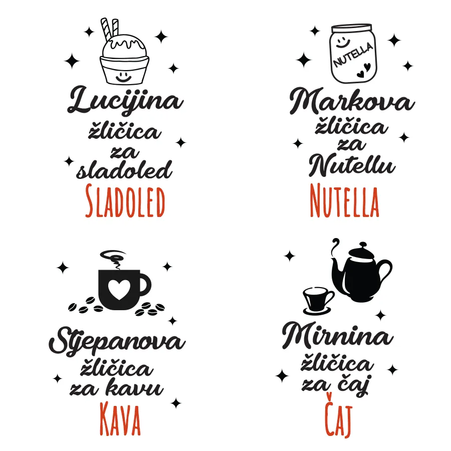 set personaliziranih žličica - slika 2