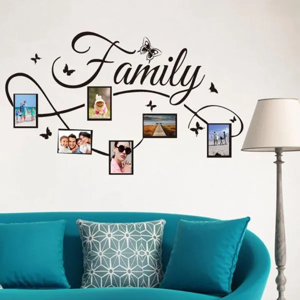 dekorativna zidna naljepnica - family - okvir za fotografije - slika 6