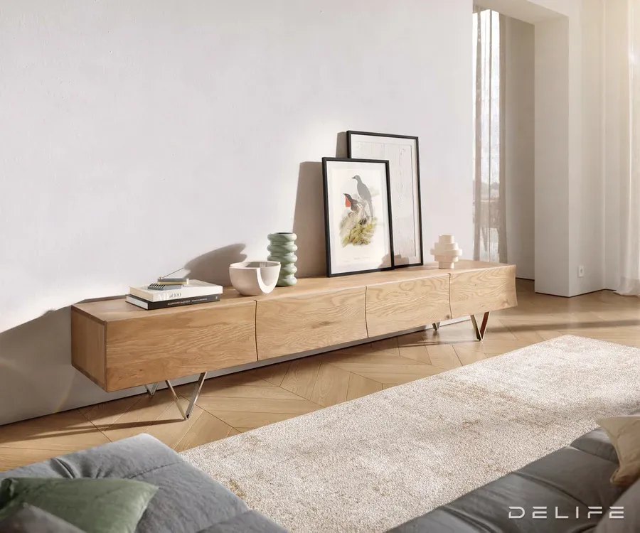 TV Komoda Wyatt 220 cm, Materijal: Hrast - Čakovec