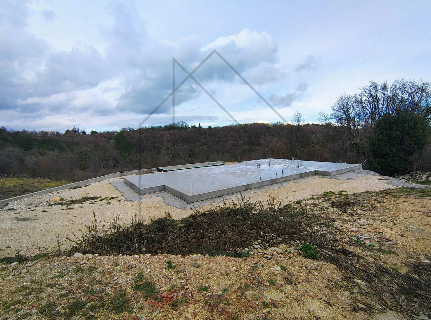započeta gradnja, prizemnica s bazenom i podrumom – labin, istra - slika 8