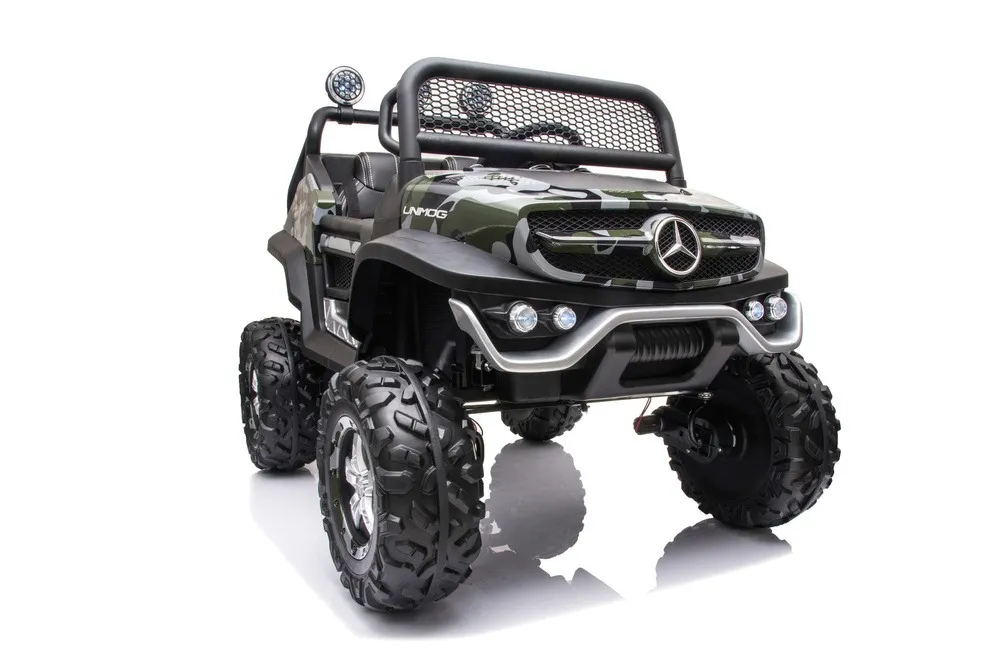 licencirani auto na akumulator mercedes unimog s - moro/army - slika 14