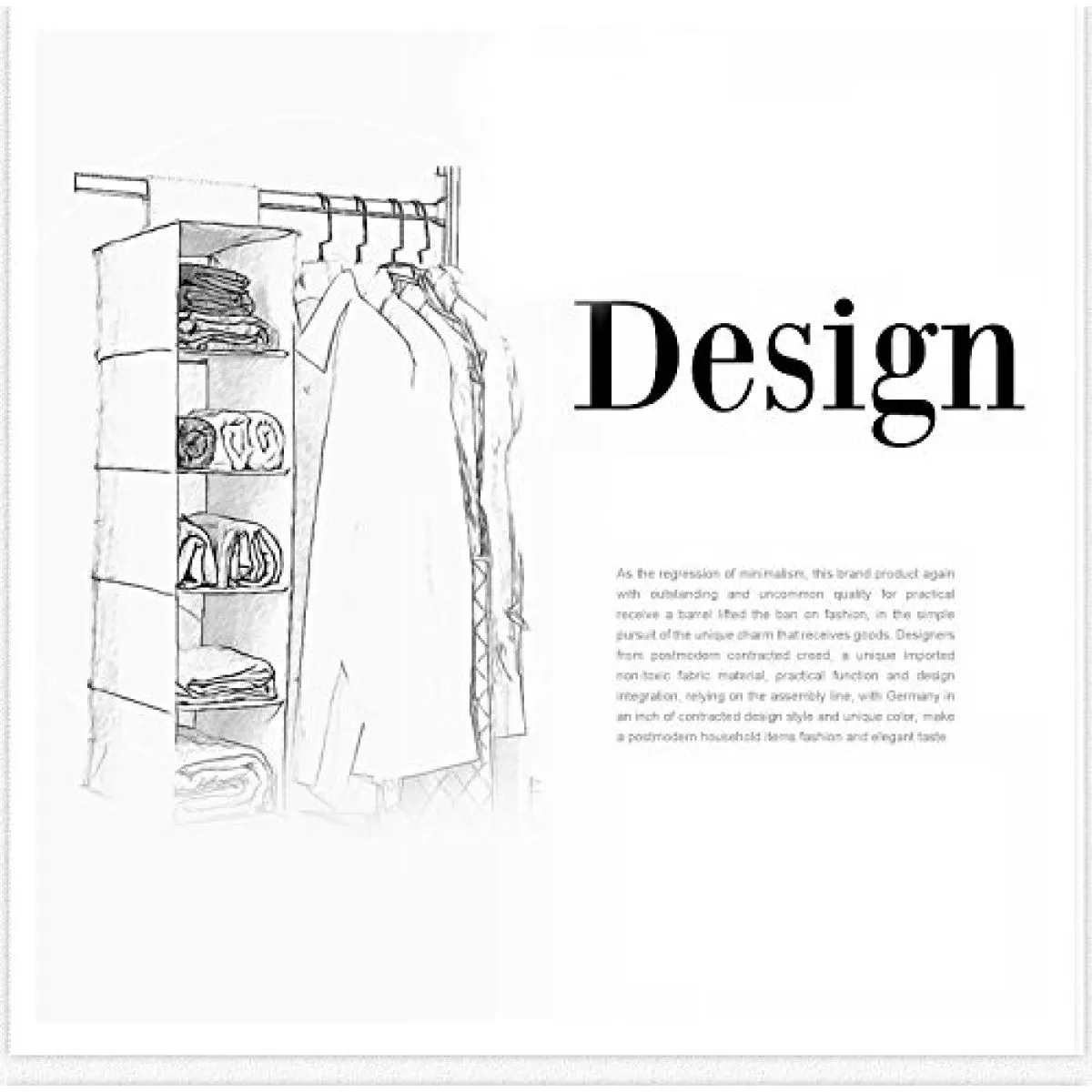 organizator za ormar 5 grey - slika 5