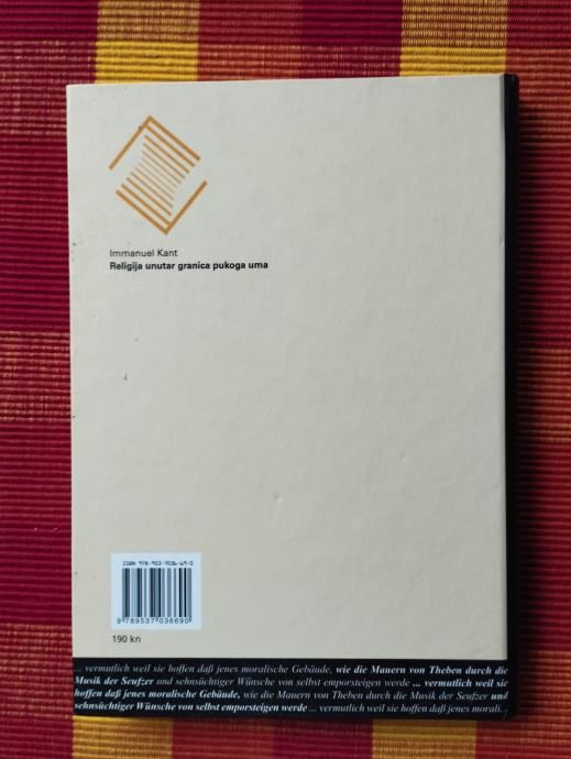 immanuel kant - religija unutar granica pukoga uma - slika 4