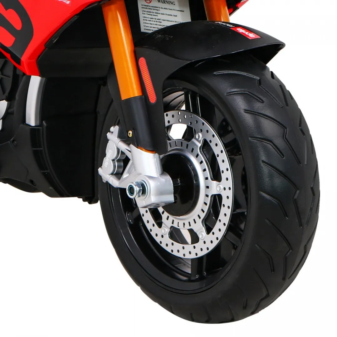 licencirani motor na akumulator aprilia tuono v4 - crveni - slika 9