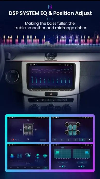 original radio za vw golf 5 6 polo škodu passat b6 b7 multimedija wifi - slika 8