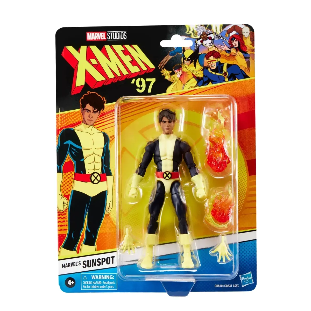 marvel legends series: x-men ’97 – marvel’s sunspot figura, 15cm - slika 8