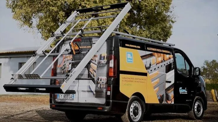 spuštajući krovni nosač za kombi vozila | store van space up dynamic - slika 4