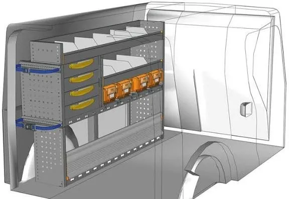 police za vw caddy | store van | profesionalna oprema za kombi vozila - slika 4