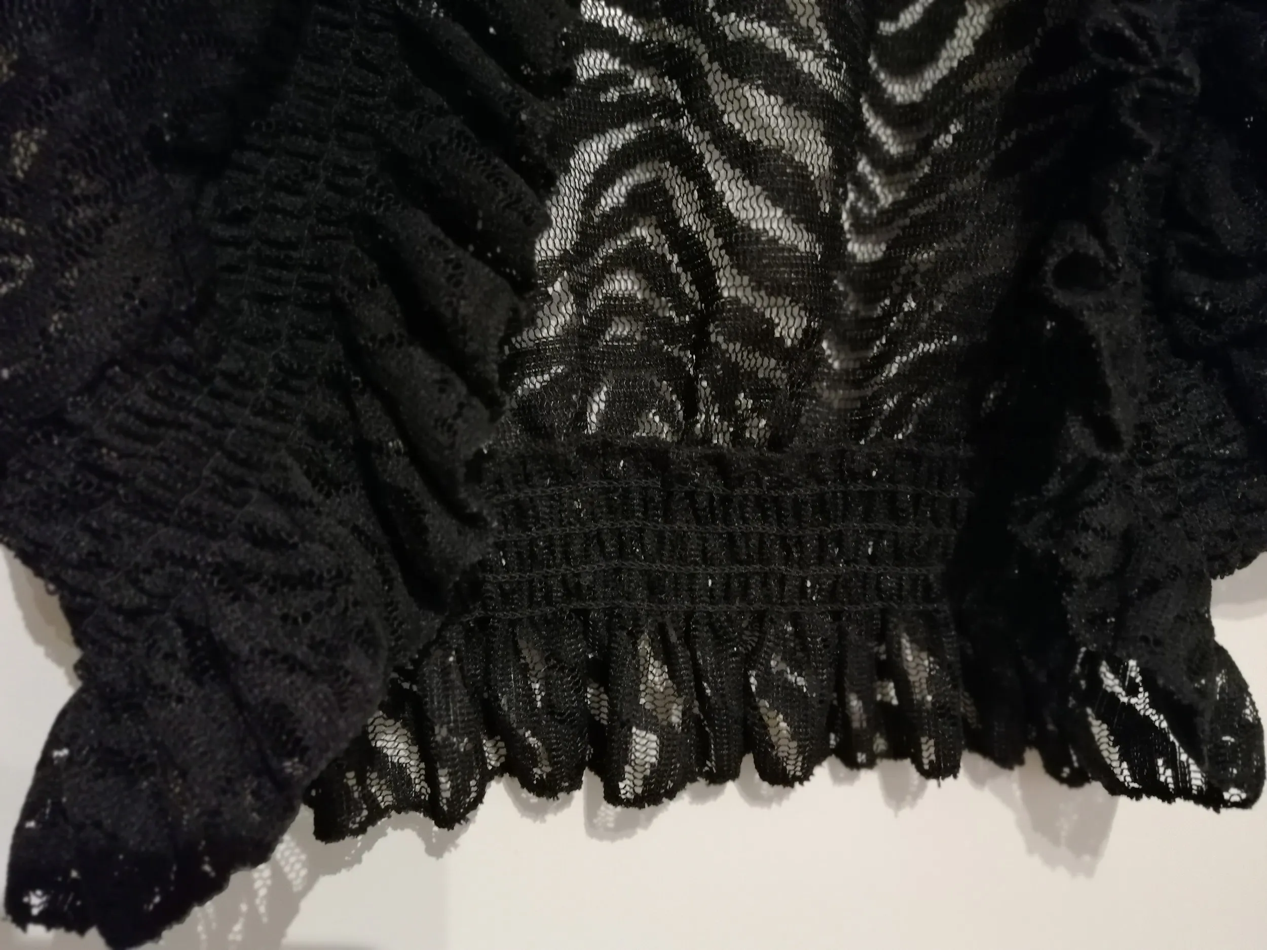 crni čipkani bolero - slika 3