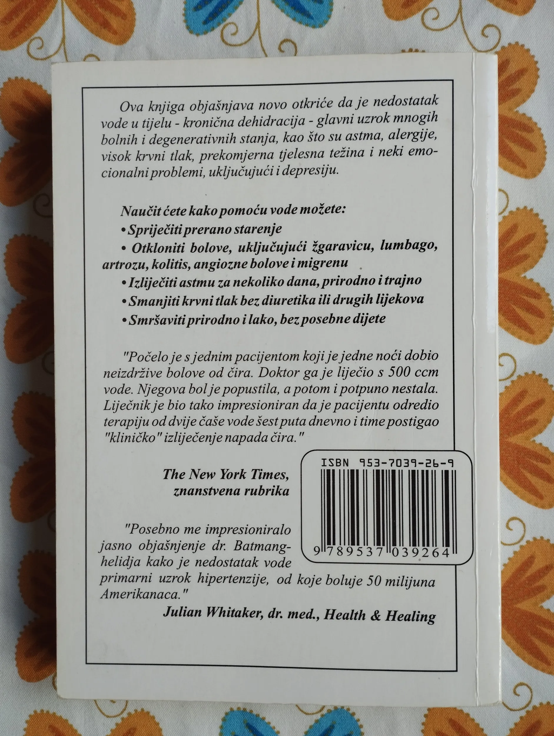 f. batmanghelidj - vaše tijelo vapi za vodom - slika 3