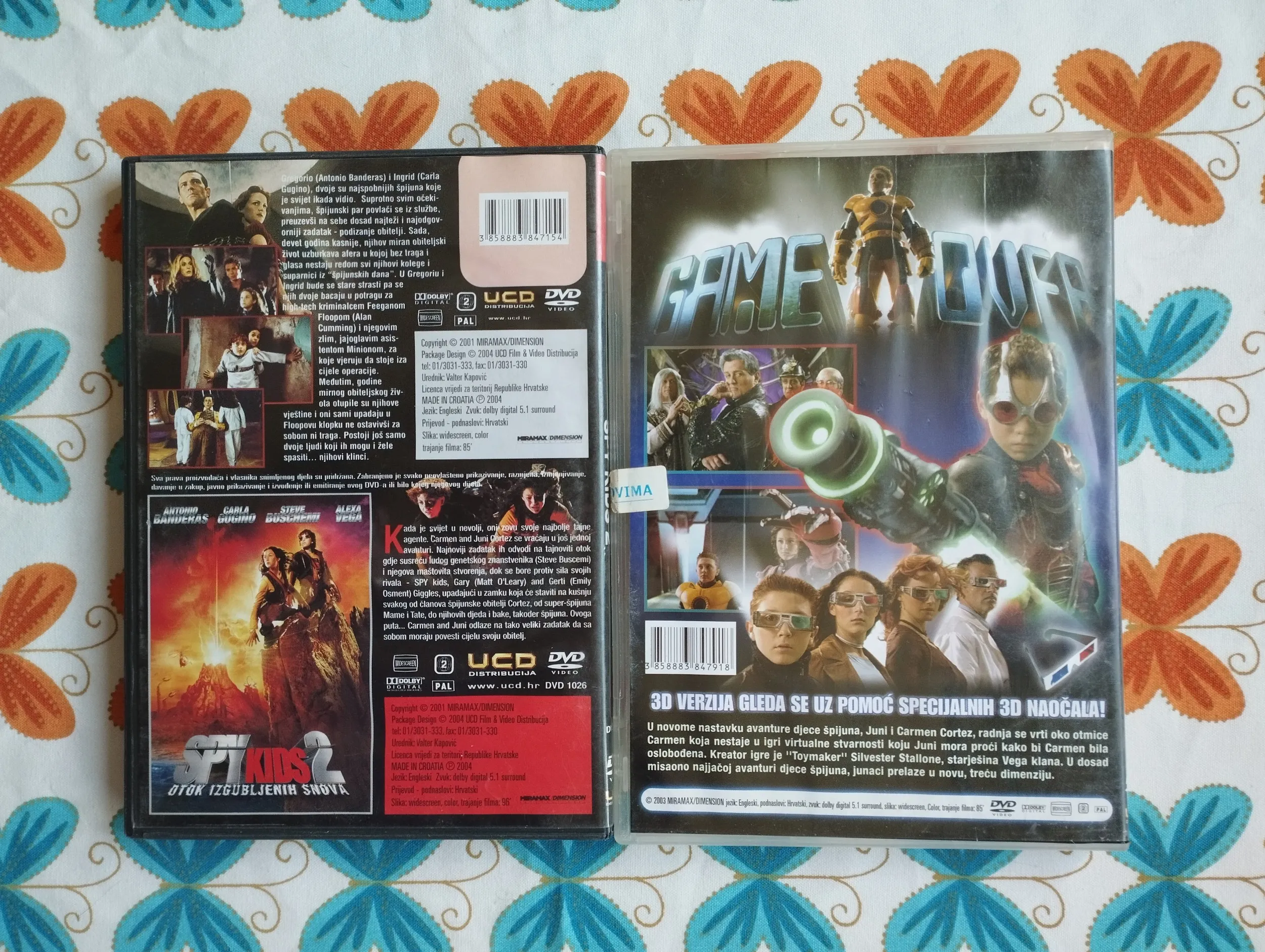 spy kids 1,2,3d dvd lot - slika 2