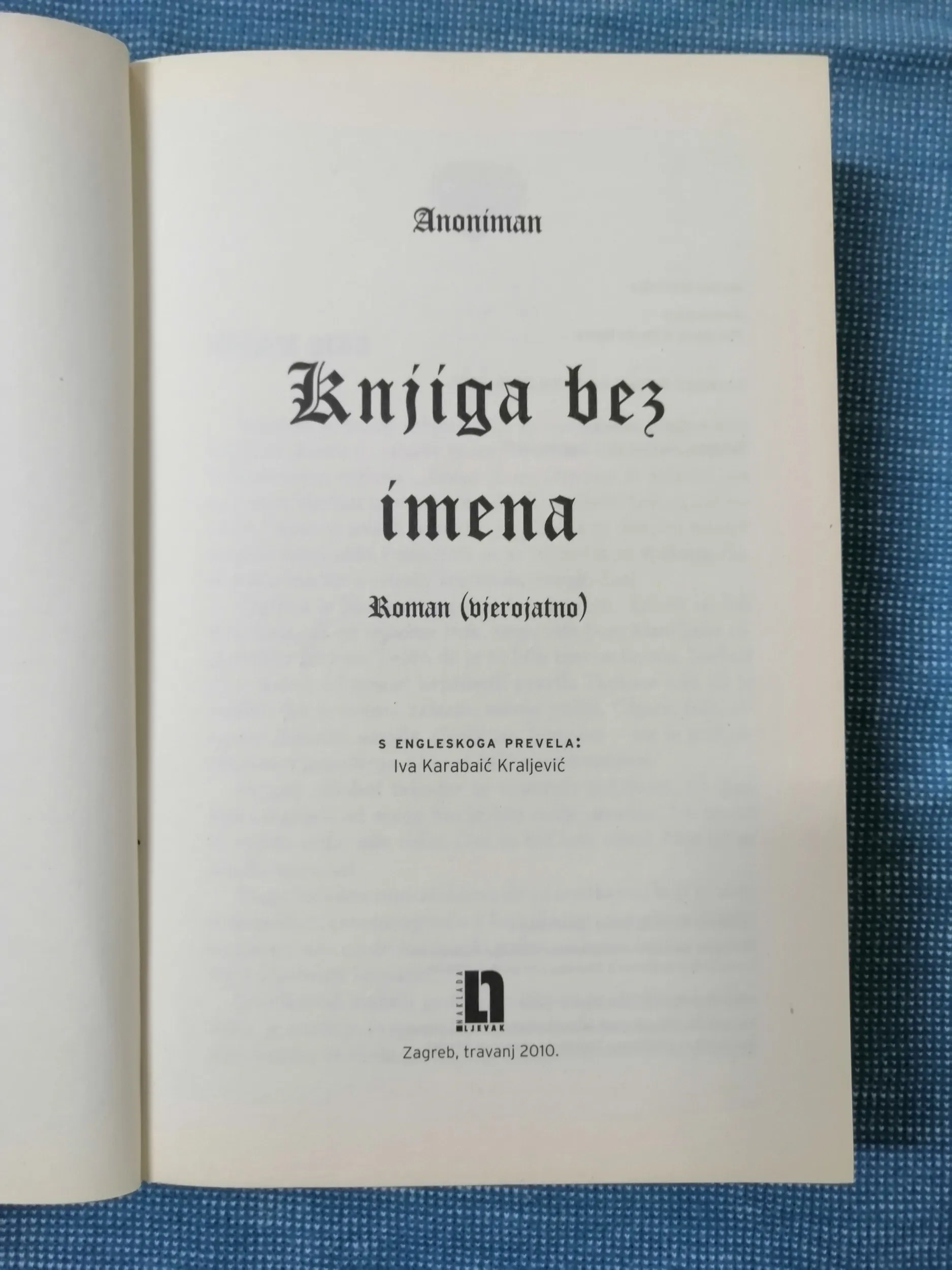 anoniman – knjiga bez imena - slika 2