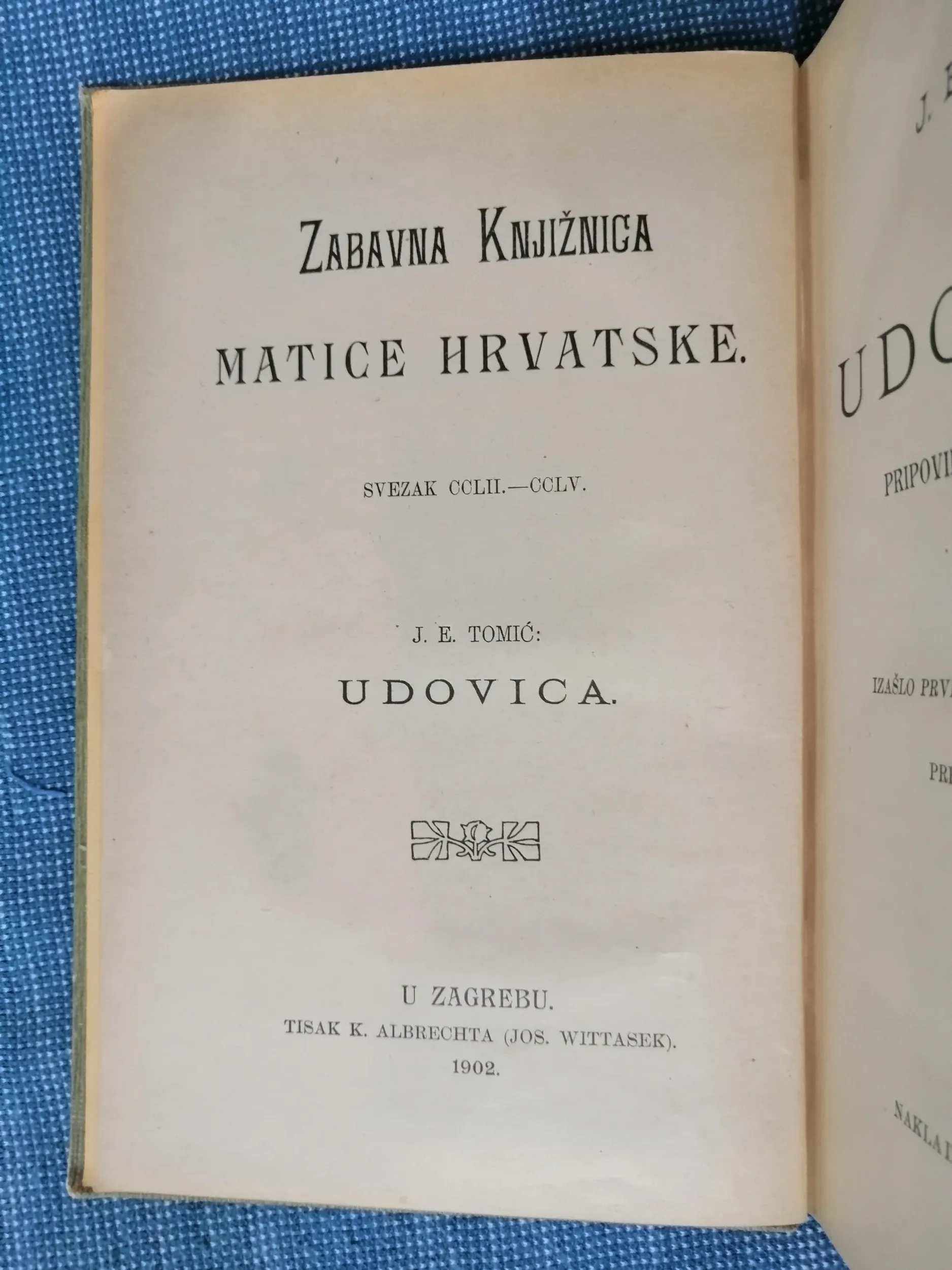 josip eugen tomić – udovica : pripovijest iz xviii. vieka - slika 3