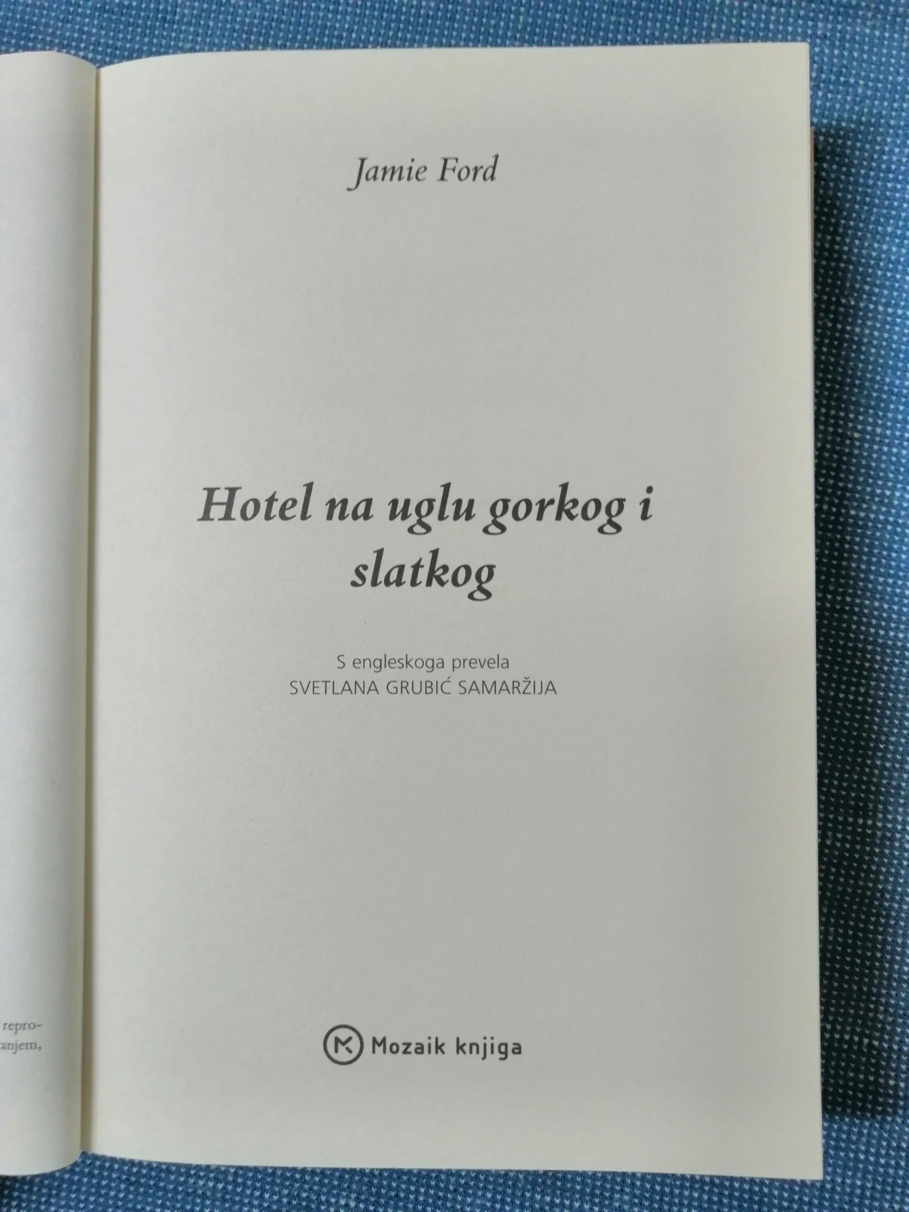 jamie ford – hotel na uglu gorkog i slatkog - slika 2