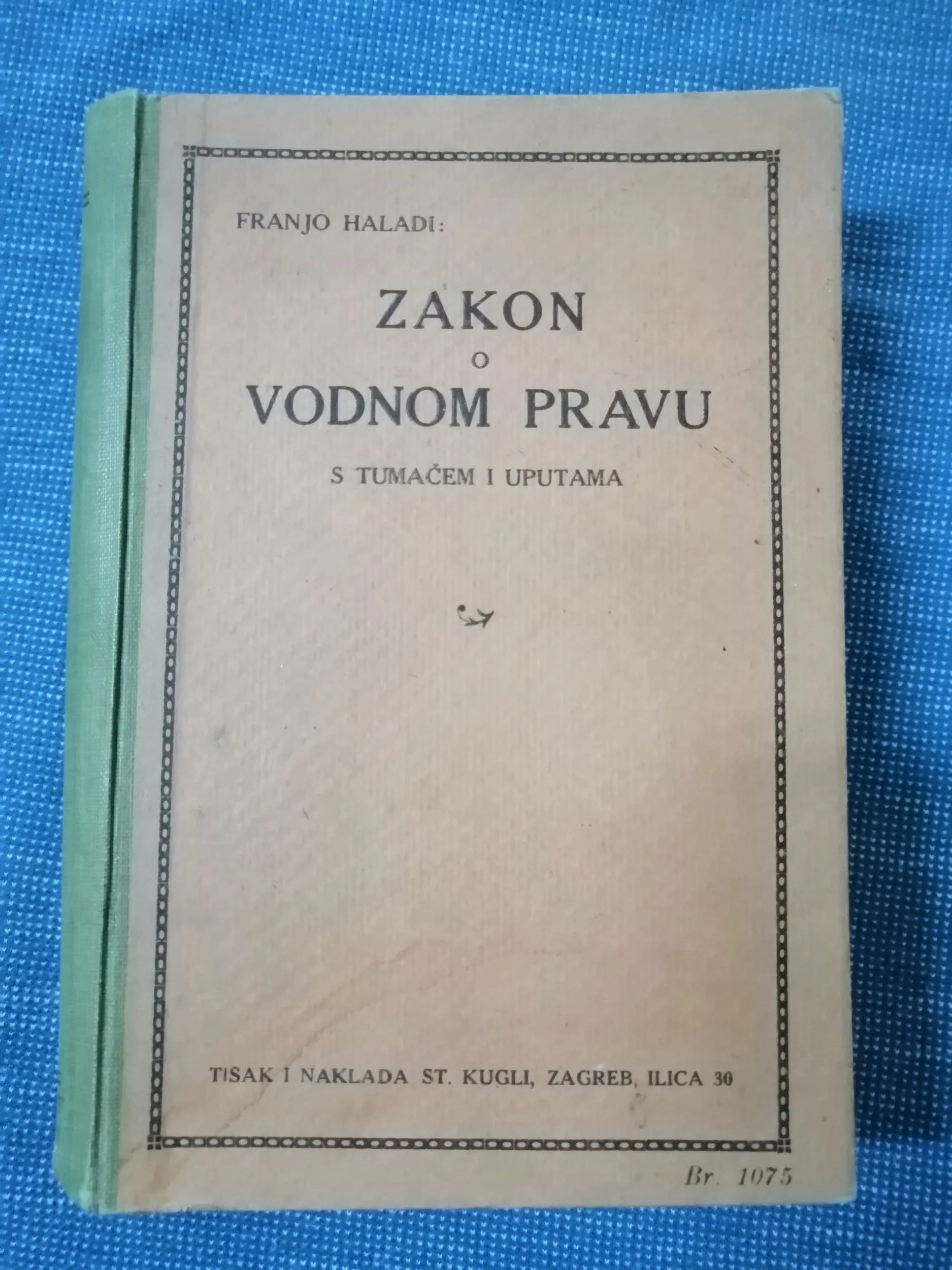 franjo hladi – zakon o vodnom pravu - slika 1