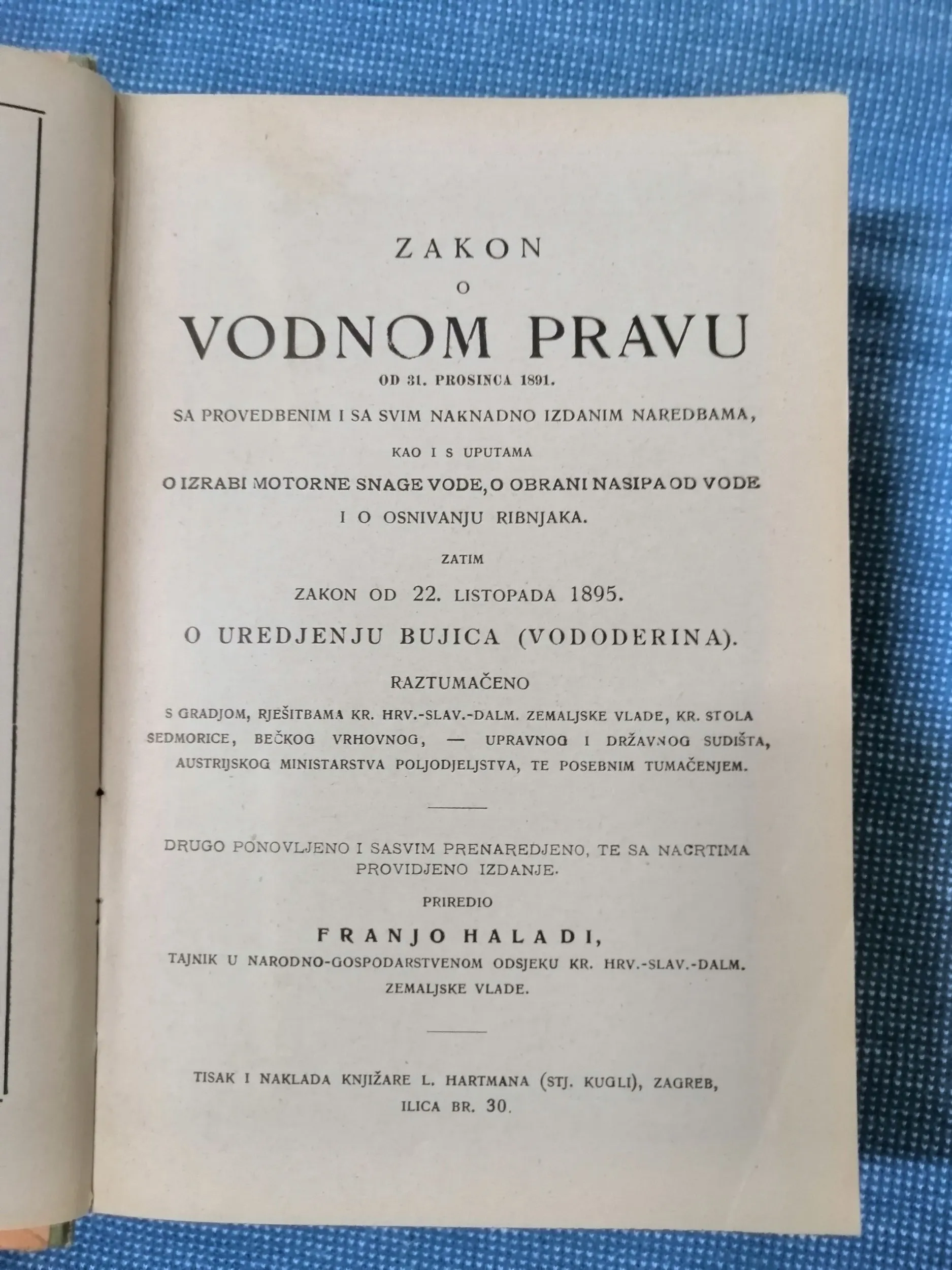 franjo hladi – zakon o vodnom pravu - slika 2