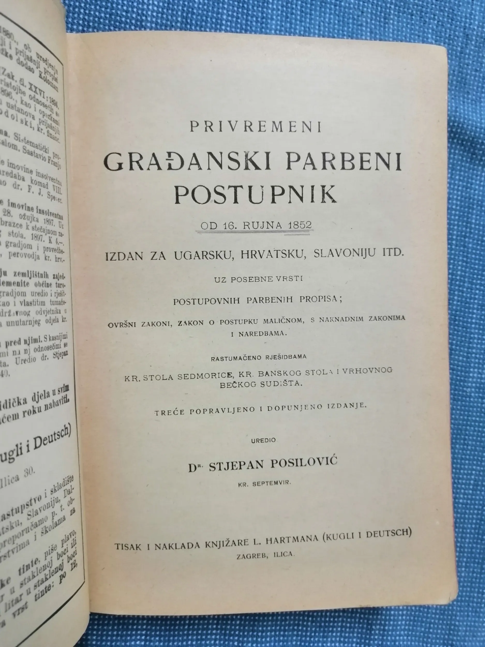 stjepan posilović – privremeni građanski parbeni postupak - slika 2