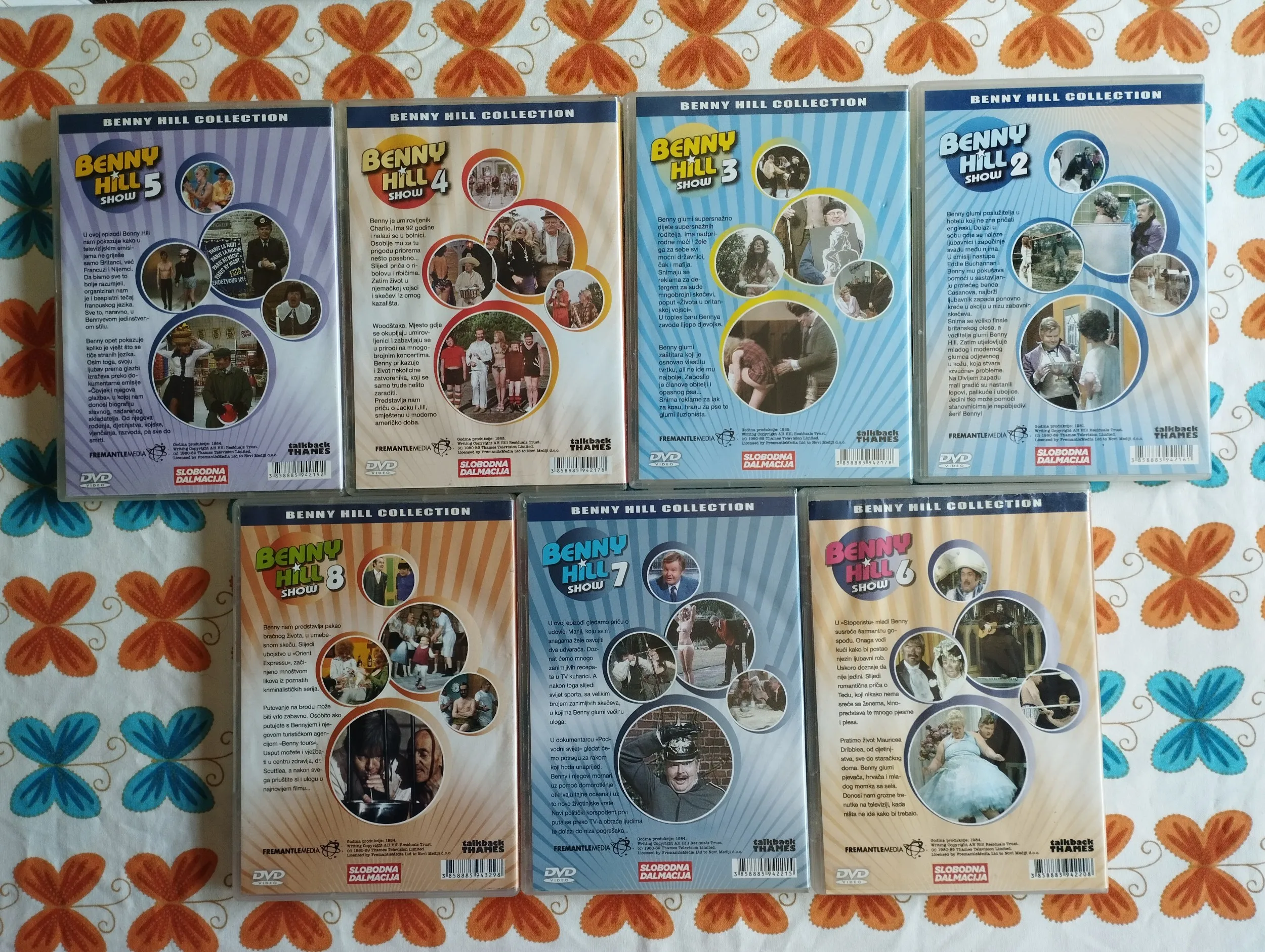 benny hill show - 2,3,4,5,6,7,8 dvd - slika 2