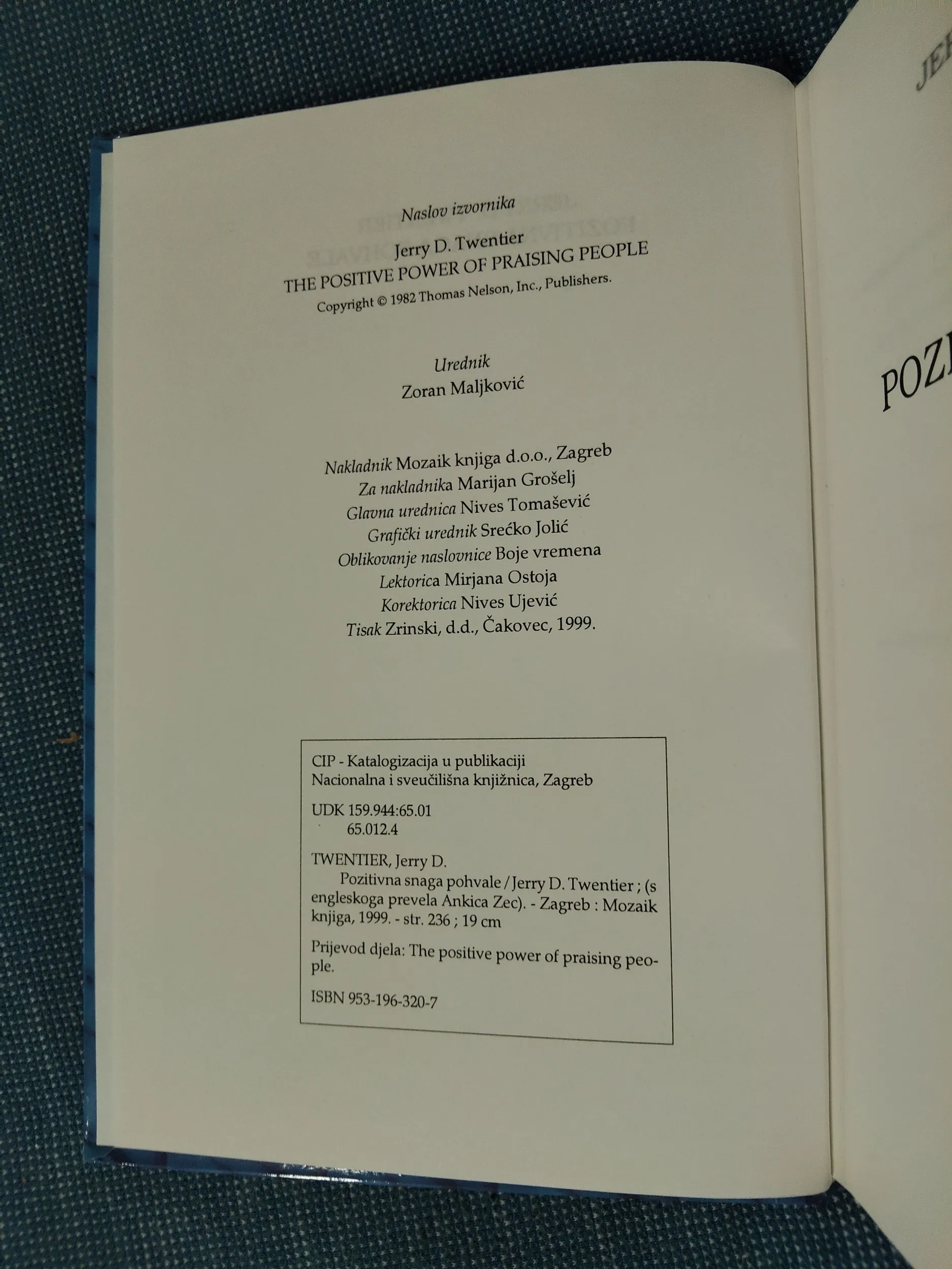 jerry d. twentier, pozitivna snaga pohvale - slika 3