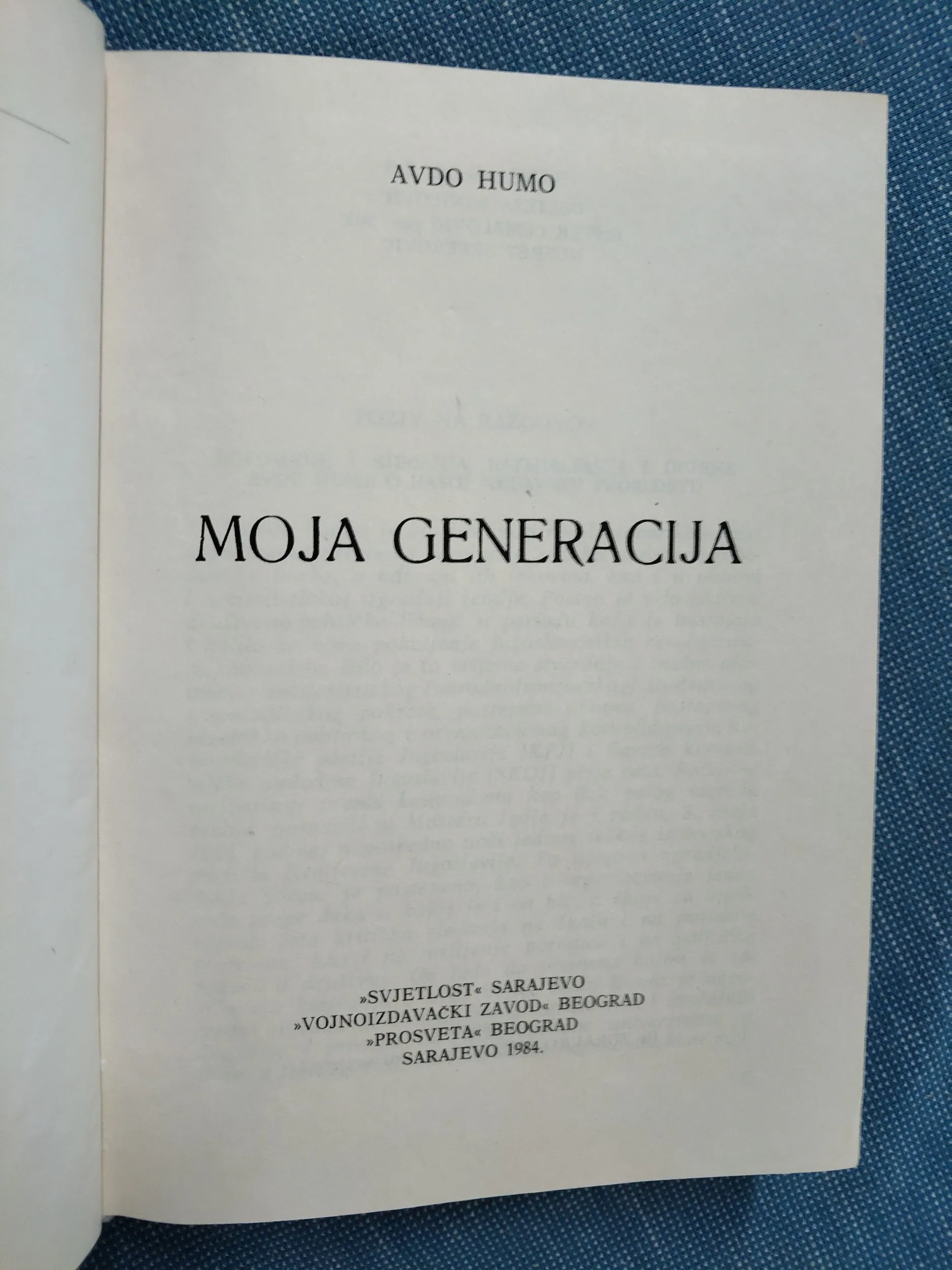avdo humo – moja generacija - slika 2