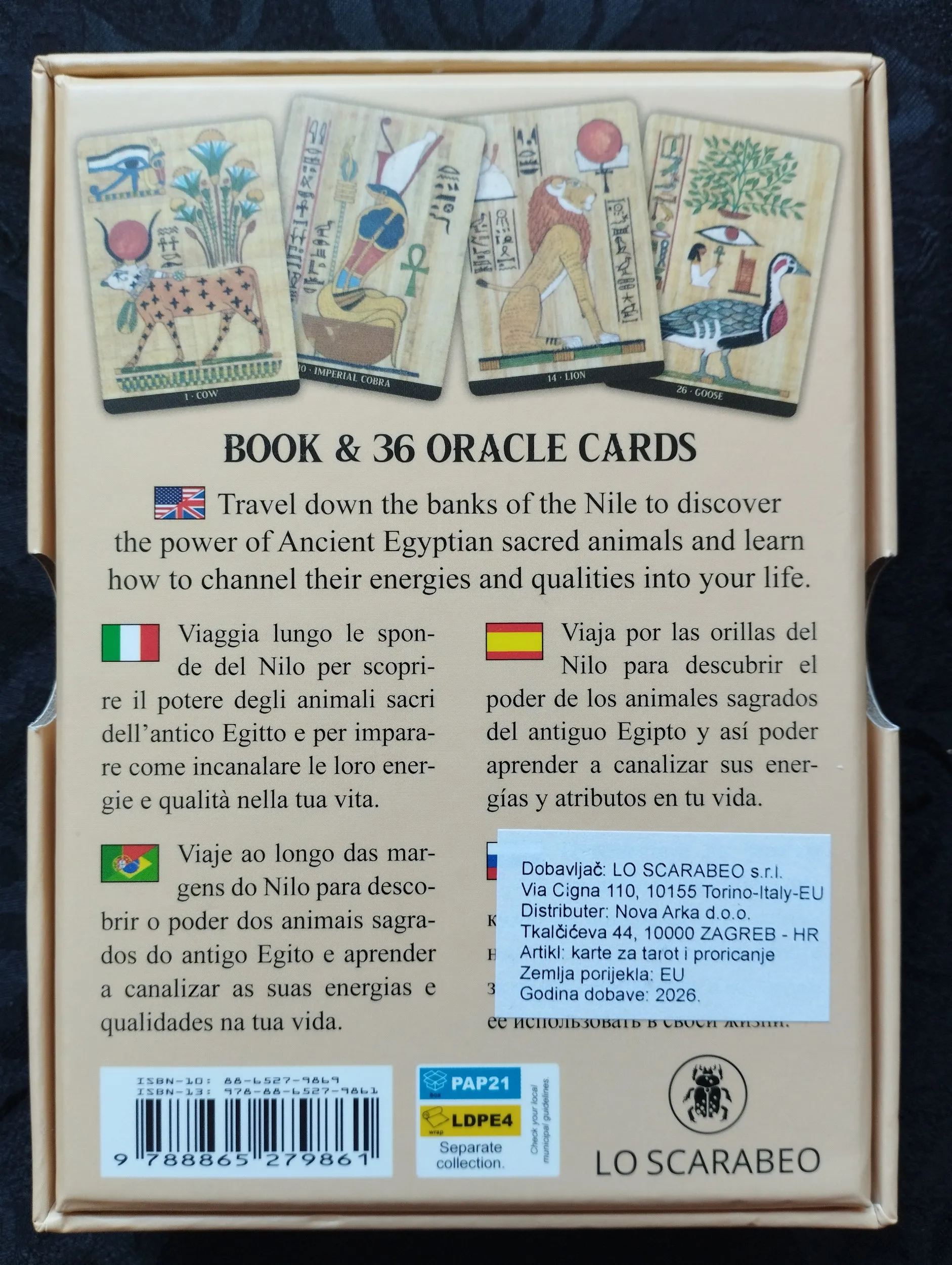 silvana alasia - egyptian sacret animals oracle cards - karte - slika 2