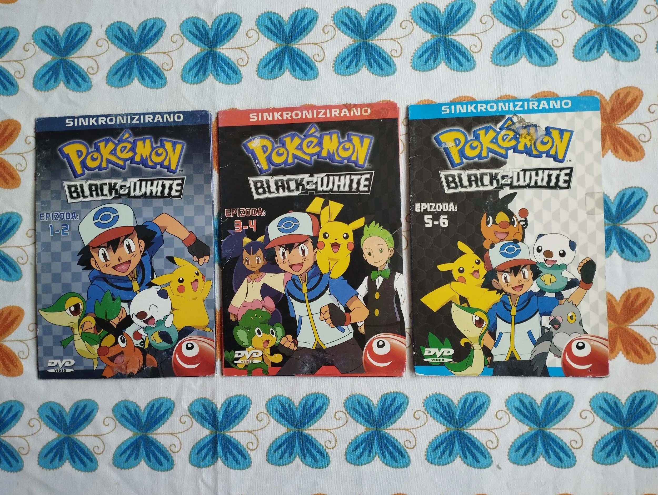 Pokemon Black & White komplet od 3 DVDa NOVO - Samobor