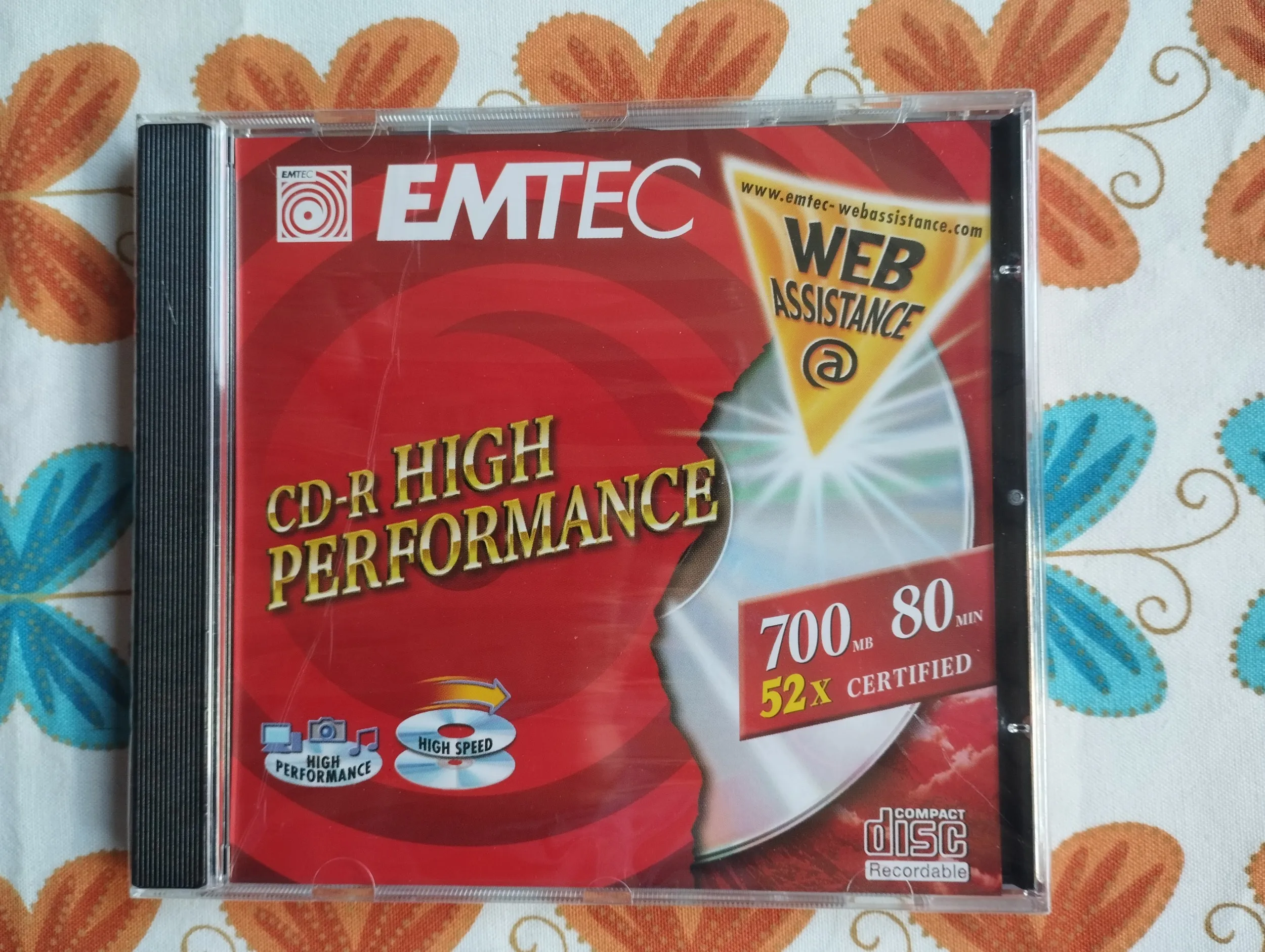 emtec cd-r 700mb, 80min, 52x novo 3 kom lot - slika 3