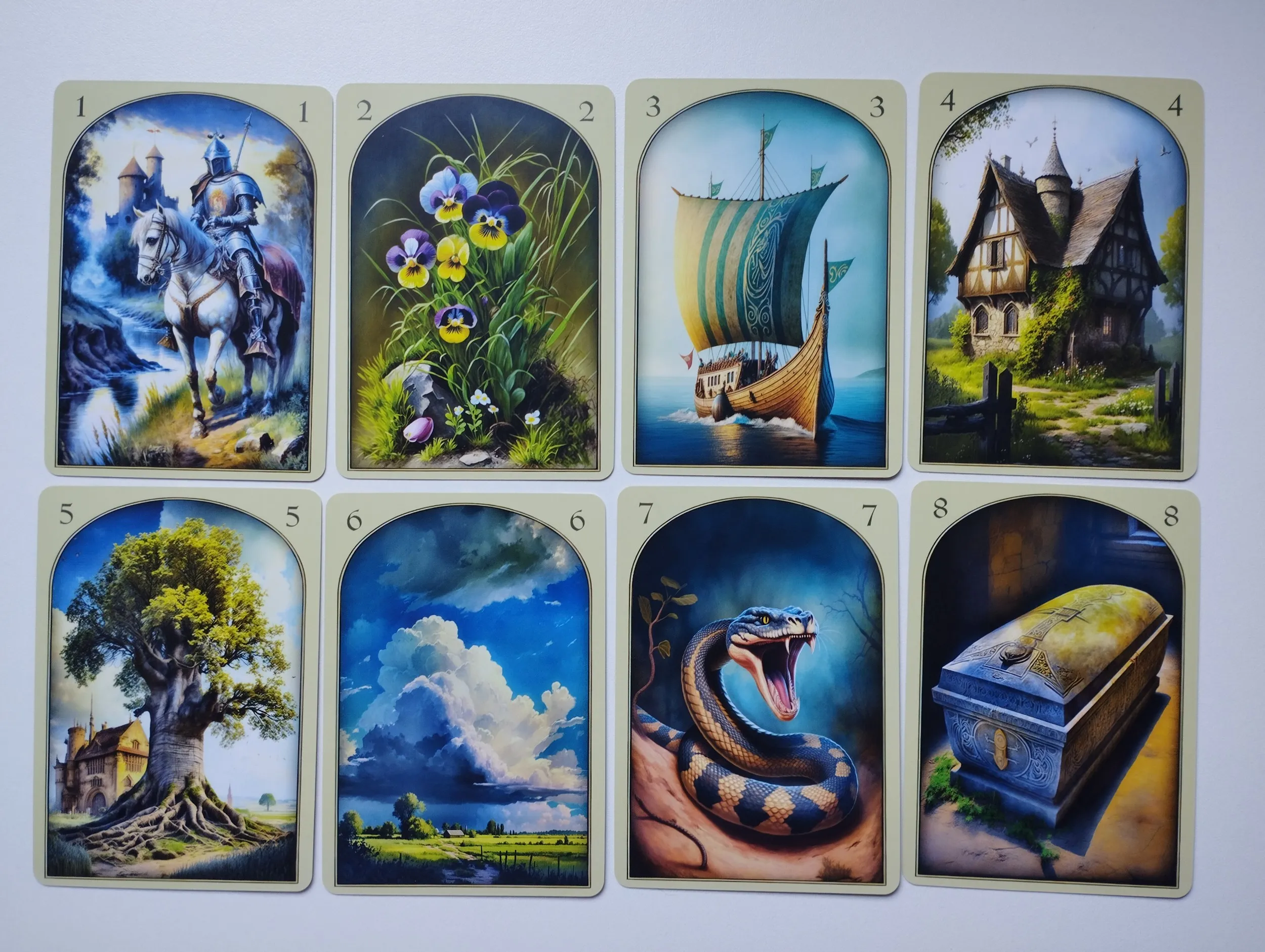 arturo villone - medieval lenormand oracle karte - slika 6