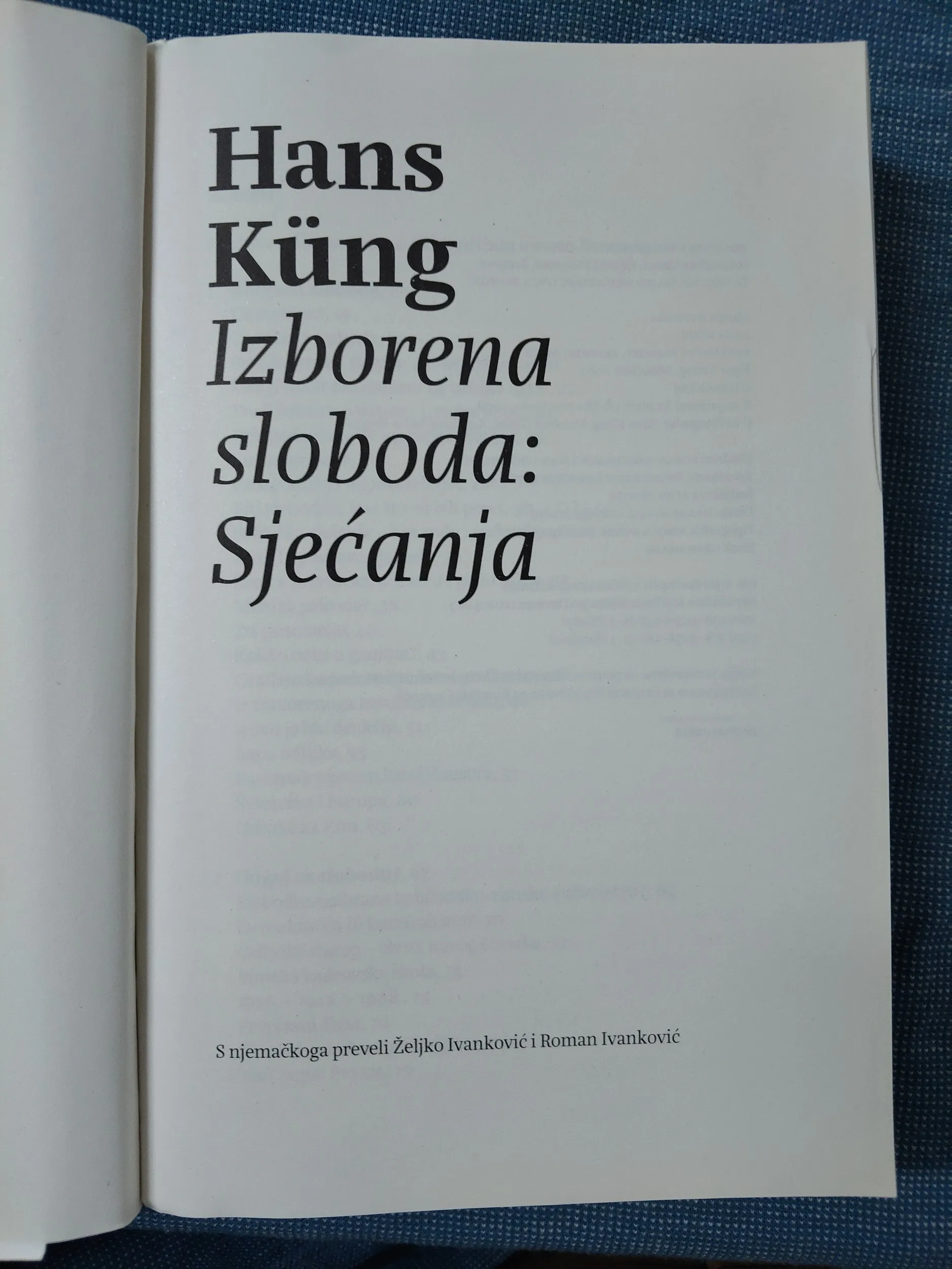 hans küng – izborena sloboda: sjećanja - slika 2